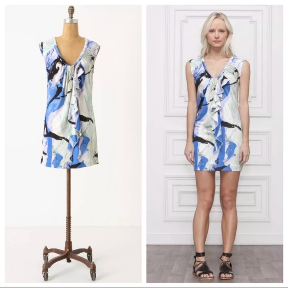 Anthro Leifsdottir Lake Reflection Tunic Dress S